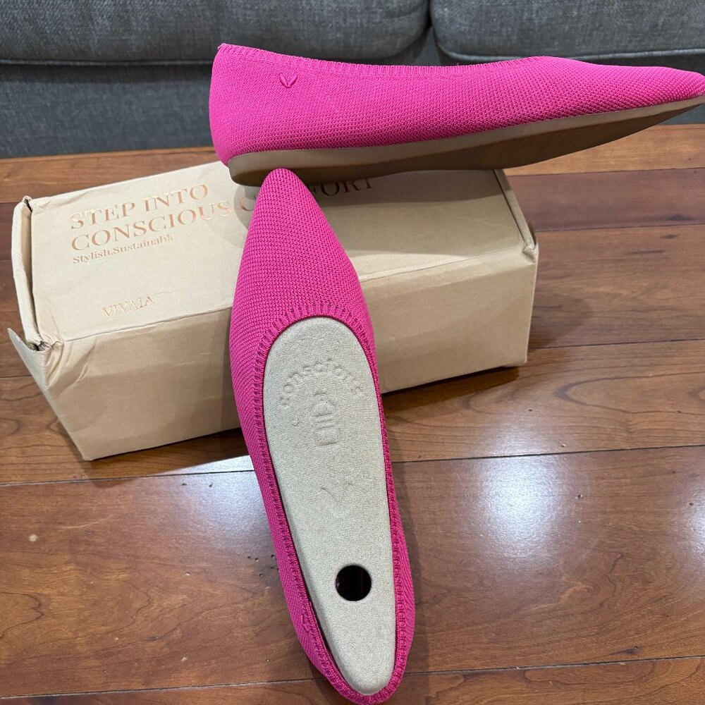 Vivaia knit Pointed-Toe Ballet Flats woman's shoe  flat size EU43 us 11
